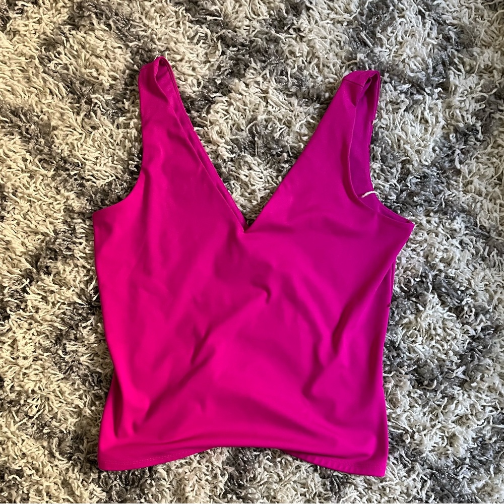 Express Pink Body Contour Top